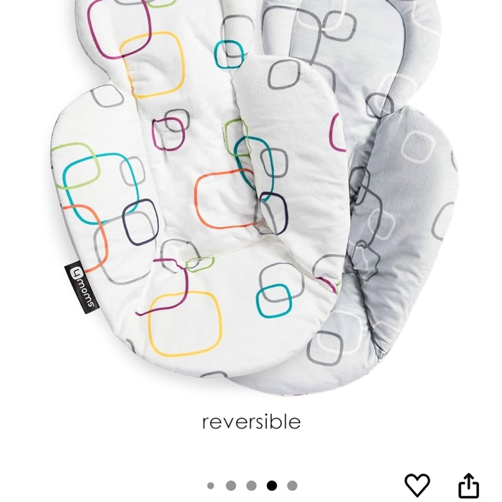 4moms Reversible Kids Seat Cushion - Multicolor and Gray